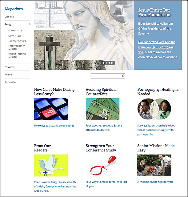 The Ensign Home Page A Resource To Simplify Your Life - 