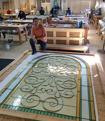BYU graduate creates stained-glass windows for temples world wide