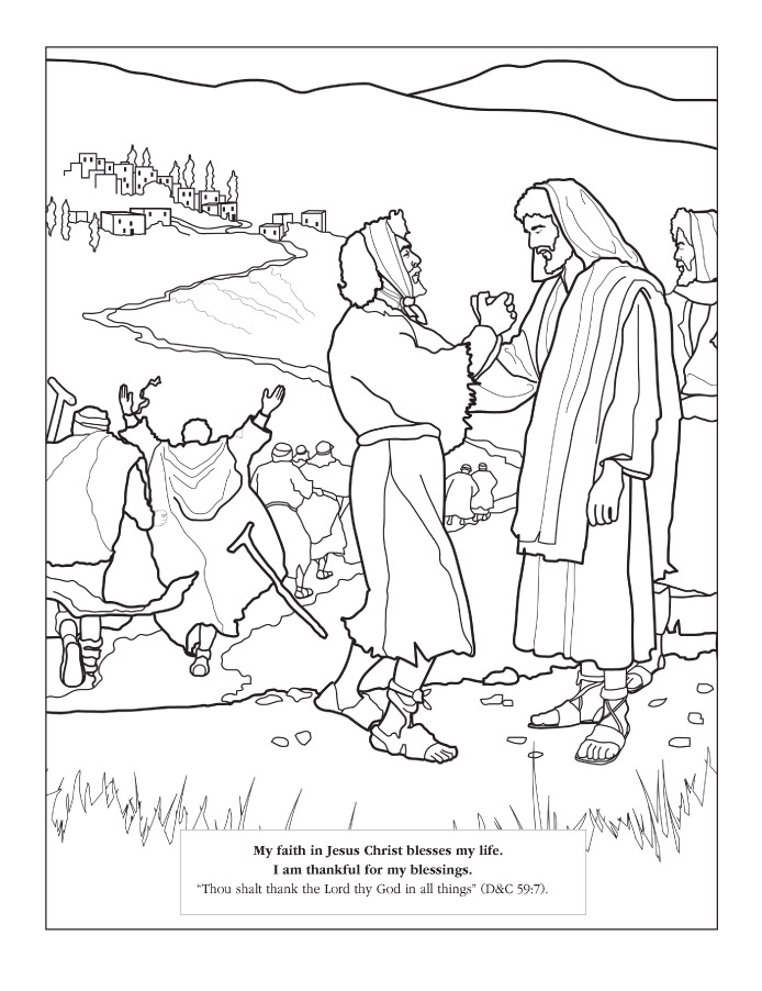 church of jesus christ coloring pages