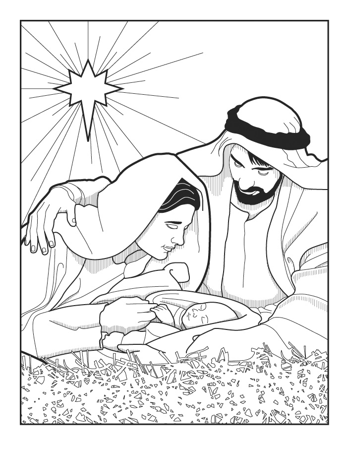 640 Top Lds Primary Coloring Pages Christmas  Images