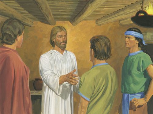 Jesus with disciples