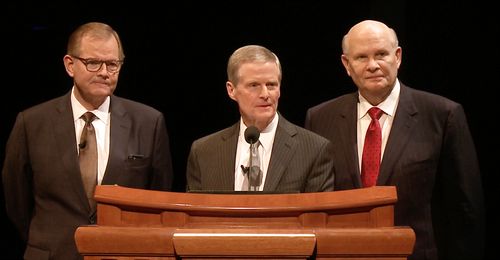 Elders Stevenson, Bednar, and Renlund
