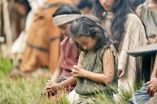 King Benjamin’s people praying 