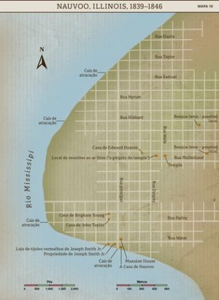 Mapa 10: Nauvoo, Illinois, 1839–1846