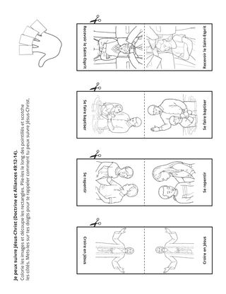 page d’activité : je peux suivre Jésus-Christ