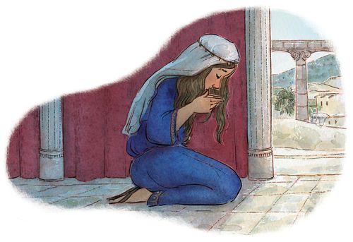 Anne en train de prier