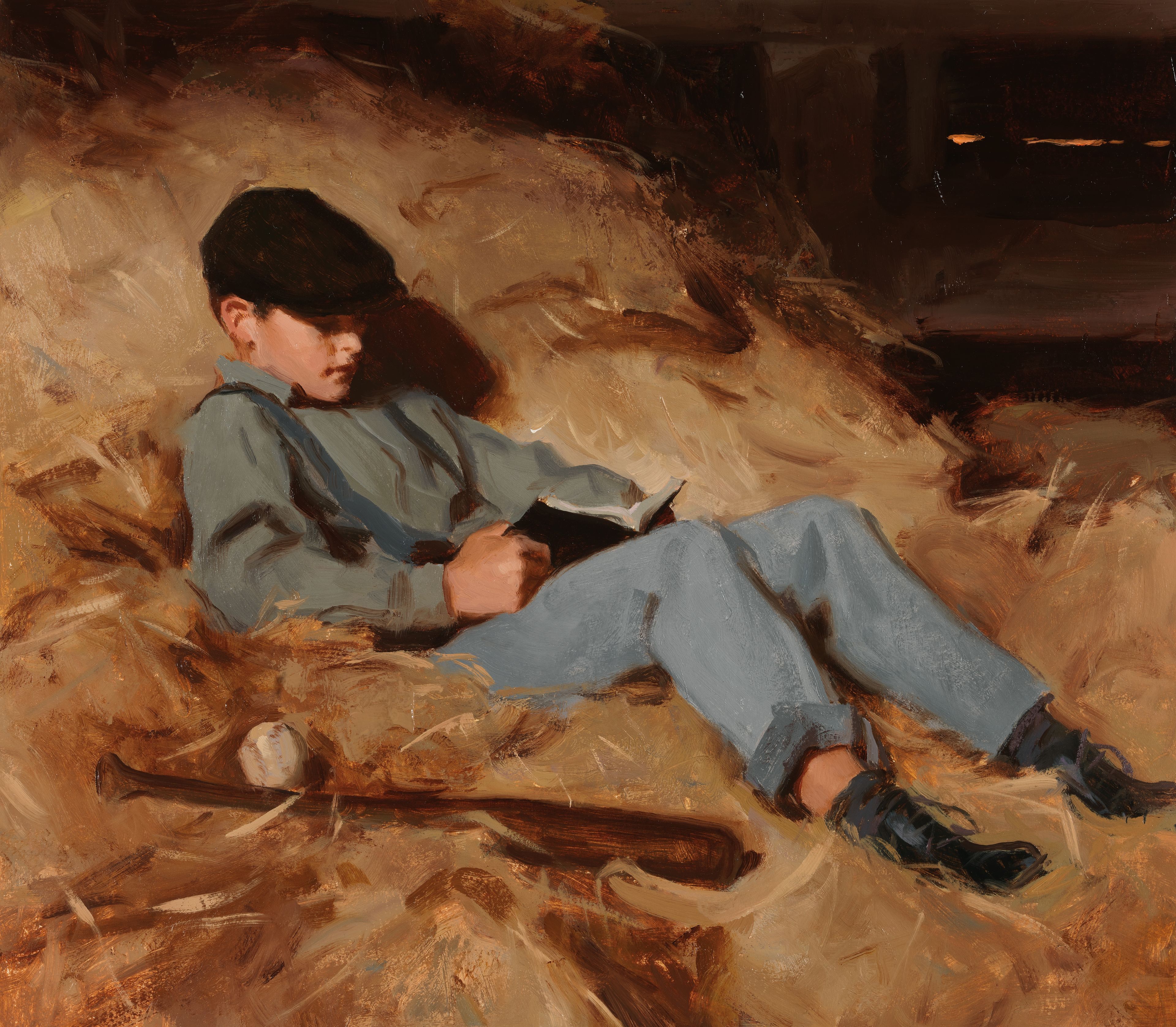 Joseph Fielding Smith as a young boy sitting in a hayloft, reading scriptures. Teachings of Presidents of the Church: Joseph Fielding Smith (2013), 5