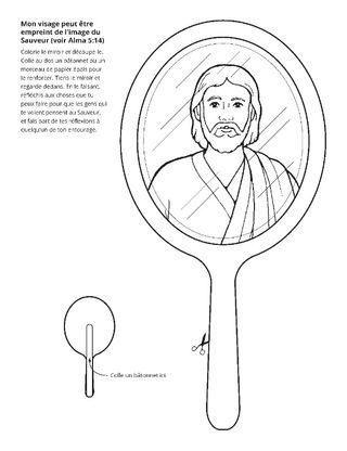 page des activités : je peux ressembler au Sauveur