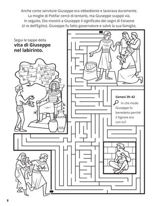 Joseph in Egypt coloring page