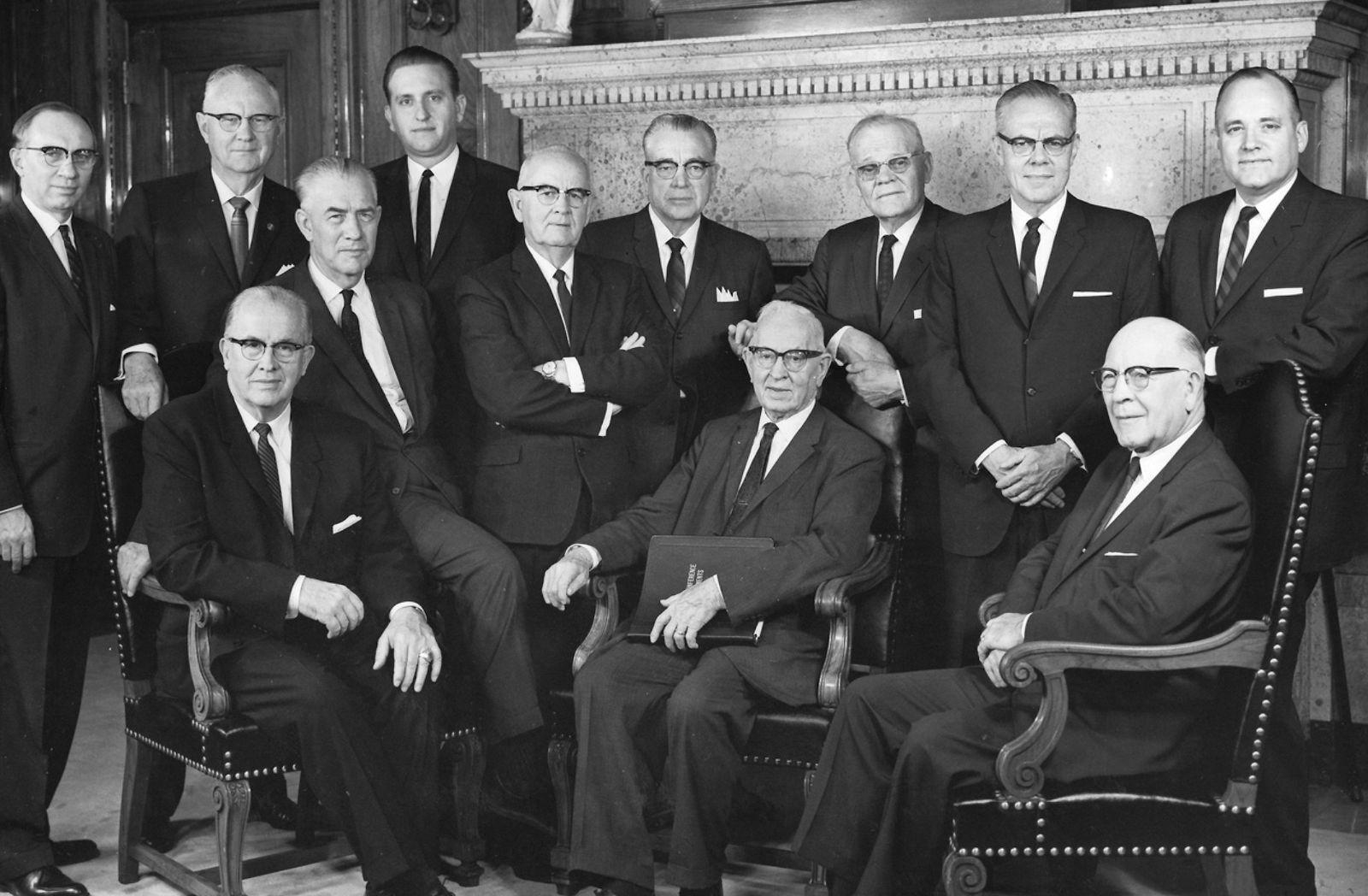 The Quorum of the Twelve Apostles in 1963.