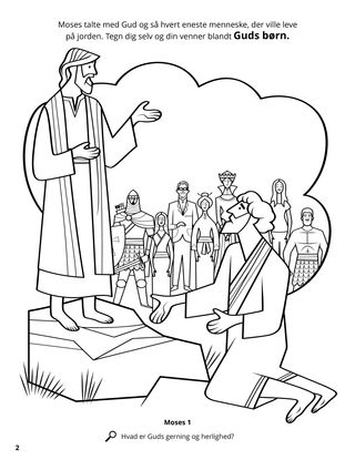 Moses Saw the Earth coloring page