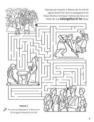 Life of Adam and Eve coloring page