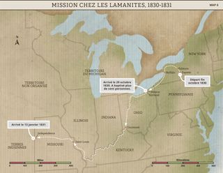 carte mission auprès des Lamanites
