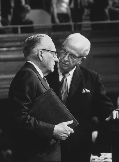 President Lee and Elder Benson