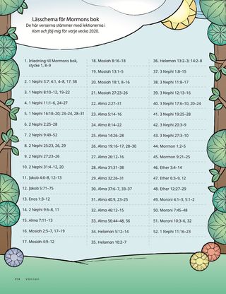 I Can Read the Book of Mormon reading chart