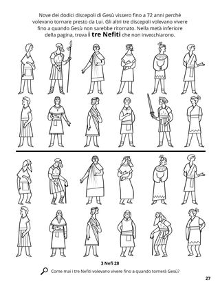 The Twelve Nephite Disciples coloring page