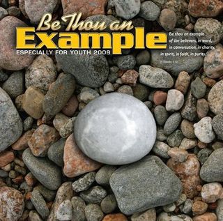 Cover art for the song "Be Though An Example."