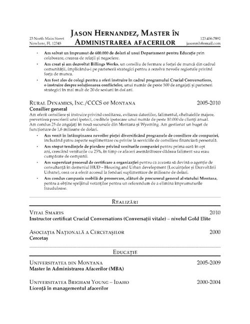 Pagina 2 a CV-ului lui Hernandez