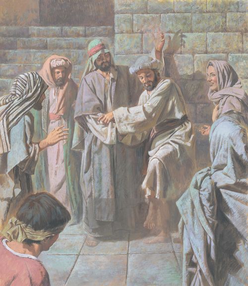 A crippled man is healed by Peter - ch.56-4