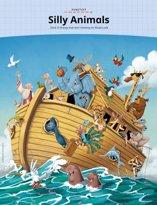 silly animals on Noah’s ark