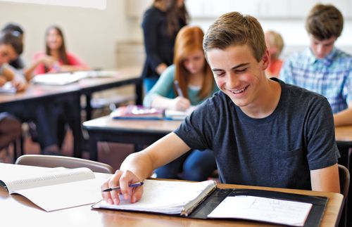 boy in class