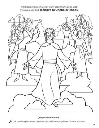 Jesus’s Second Coming coloring page