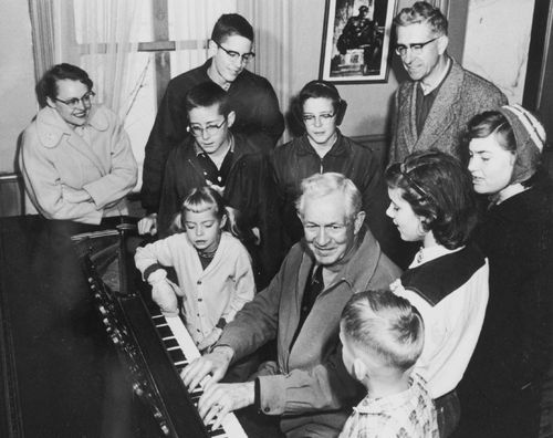 McKay playing piano