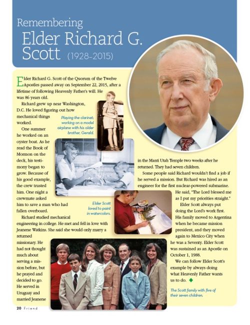 Remembering Elder Richard G. Scott