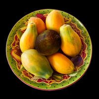 bowl of mangoes