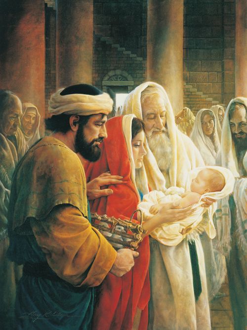 Simeon meeting the Christ child