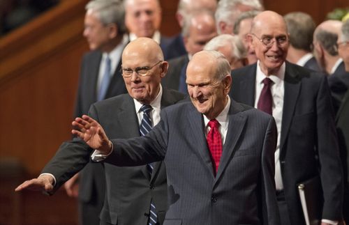 First Presidency waving