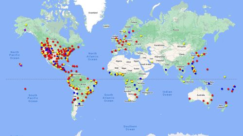 Mapa de los templos