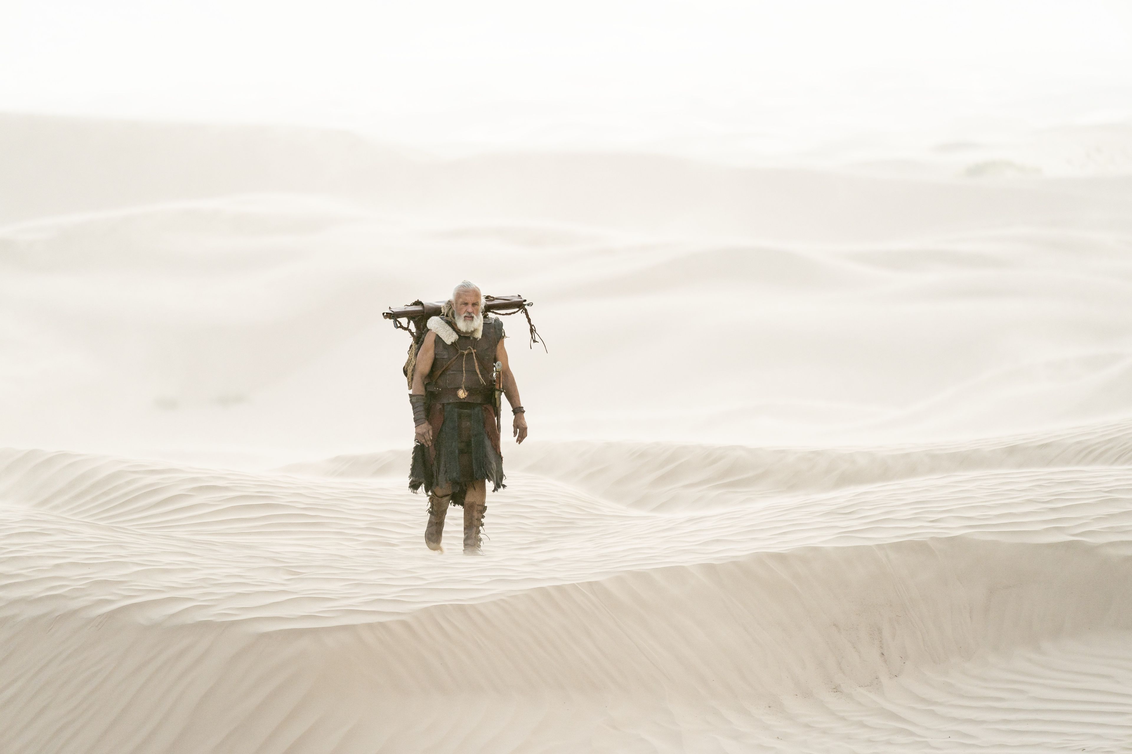 Moroni, son of Mormon, travels through the desert.