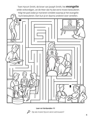 The Lord Told Hyrum to Study the Scriptures coloring page