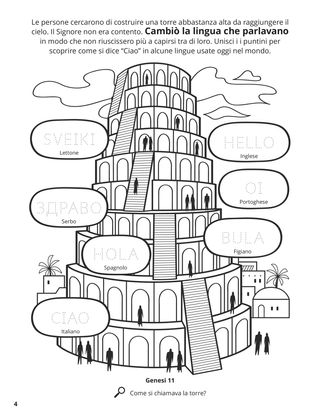 The Tower of Babel coloring page