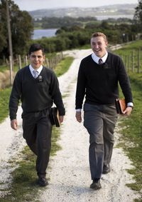 missionaries walking