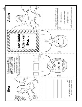 panid ti aktibidad: kas kada Adan ken Eva, addaanak iti karbengan nga agpili
