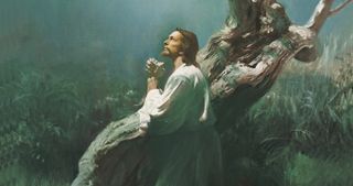 Christ praying in Gethsemane