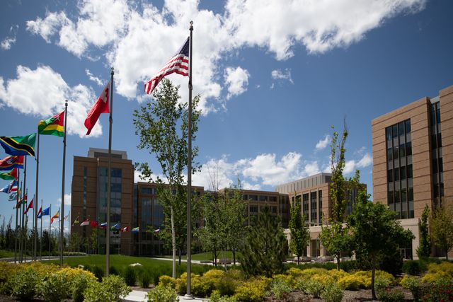 Outdoor image of the Provo Missionary Training Center.