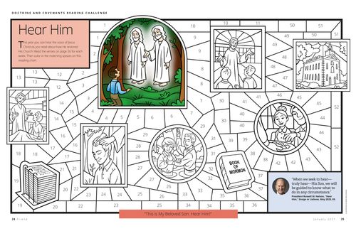 color by number pictures of Joseph Smith