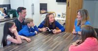 family around table