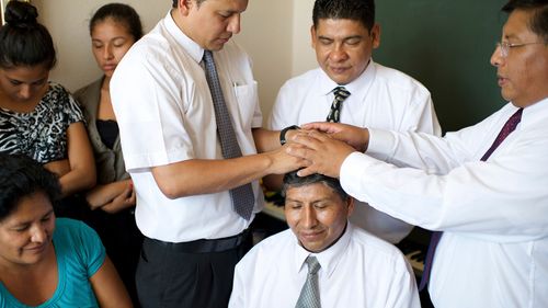 man being ordained