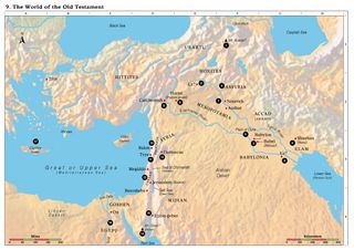 map 9 of Bible Maps—the world of the Old Testament