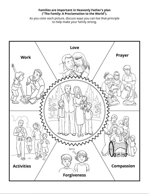 Primary activity depicts role of families in Heavenly Father's plan.