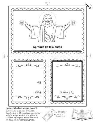 Hoja de actividades: Aprende de Jesucristo