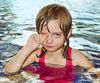 Young girl in pool