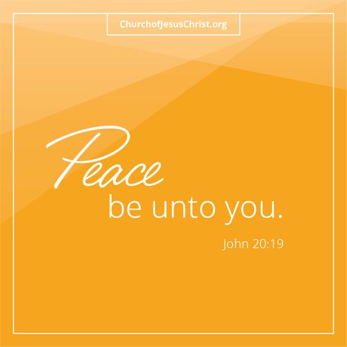 "Peace Be Unto You." | John 20:19 Do Not Copy.