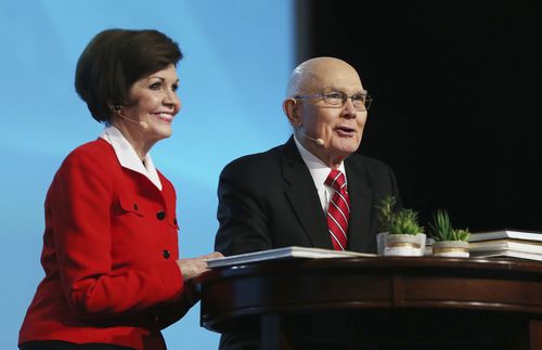 President Oaks with wife, Kristen