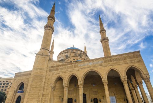 The Mohammad Al Amin Mosque in Beirut, Lebanon.