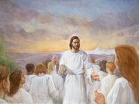 Christ welcoming resurrected